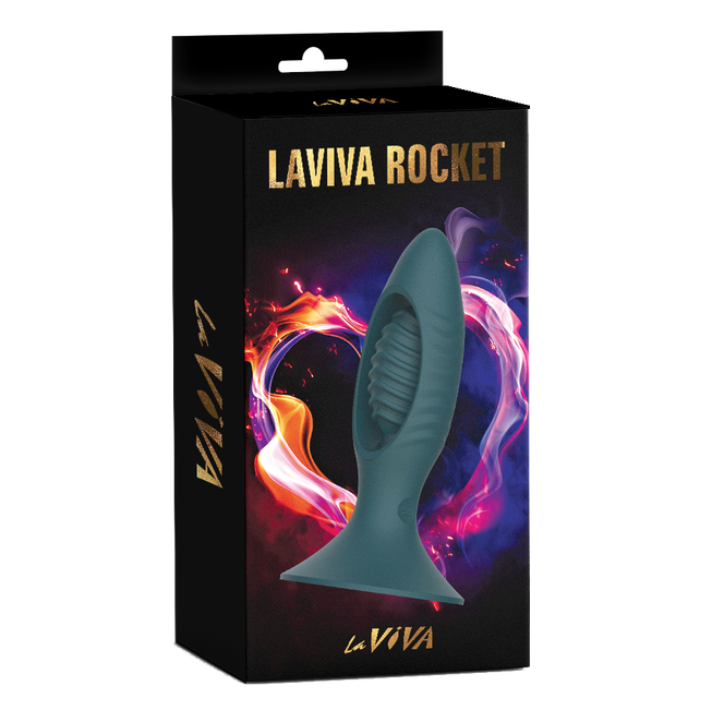 La Viva Rocket Butt Plug With Remote Control (Teal)