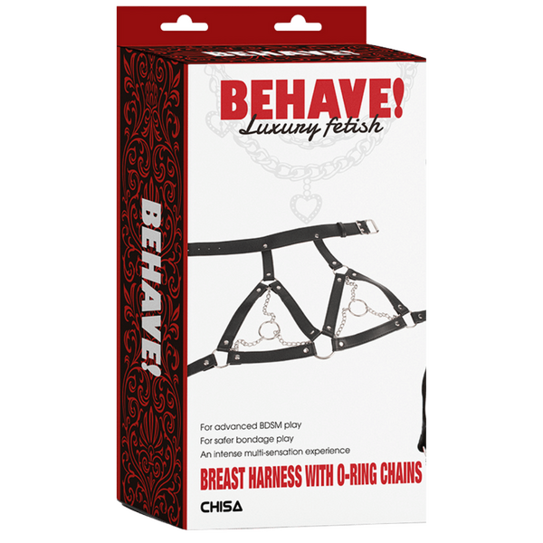Chisa BEHAVE! Breast Harness With O-ring Chains