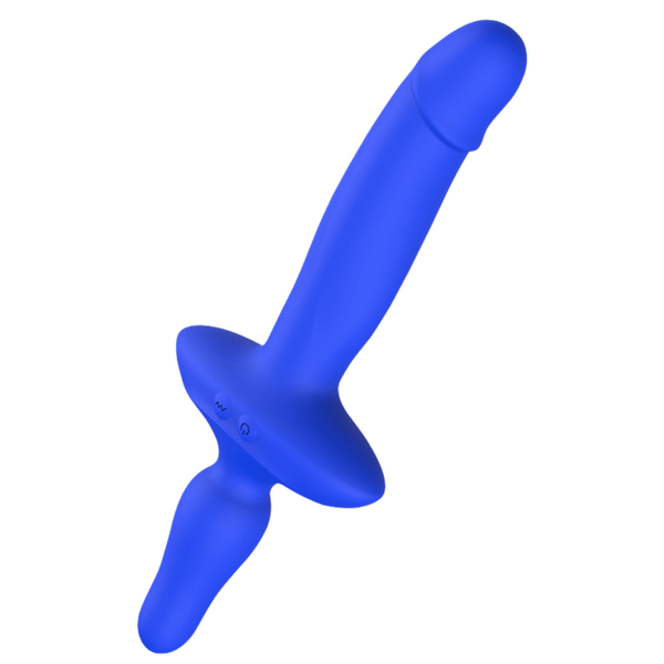 CHISA Kissen Ritter Double Shaft Vibrator Blue