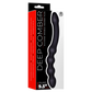 Excellent Power Deep Comber Silicone Ribbed Double Headed Plug (Black)