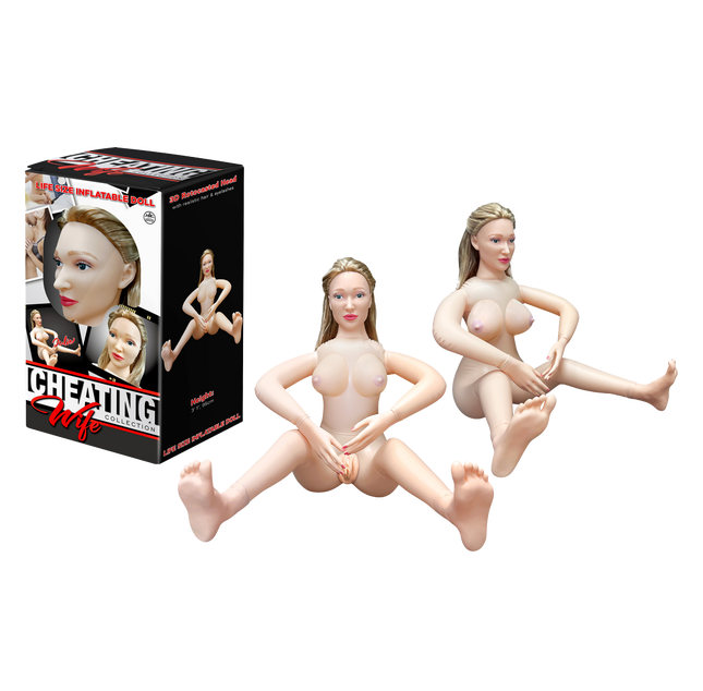 Excellent Power | Cheating Wife - Julie - Flesh Sitting Inflatable Lifesize Doll