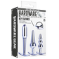Excellent Power Hardware Gear - 3 in 1 Metal Butt Plug Kit Set (Chrome)