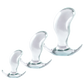 Excellent Power Black Axinite - 3 In 1 Anal Plug Kit Set (Clear)