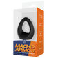 Excellent Power Macho Armor Silicone Cock & Ball Ring Ornament Black