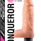 Excellent Power Conqueror 6" Vibrating Dildo Flesh