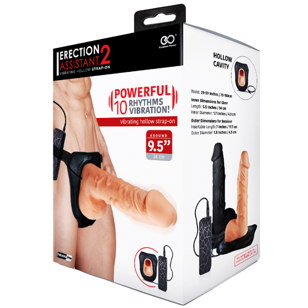 Excellent Power Erection Assistant 2 - 9.5" Strap-on (Flesh)