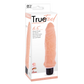 Excellent Power True Feel Ribbed 6.5" Vibrator Flesh