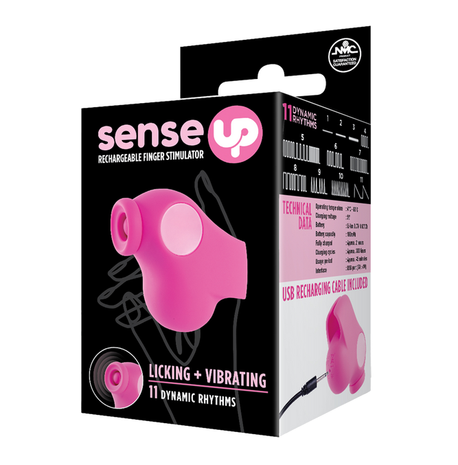 Excellent Power Sense Up - Rechargeable Finger Stimulator (Pink)