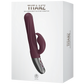 Excellent Power Titanz Thrusting Rabbit Rechargeable Silicone Vibrator (Rubine Red)