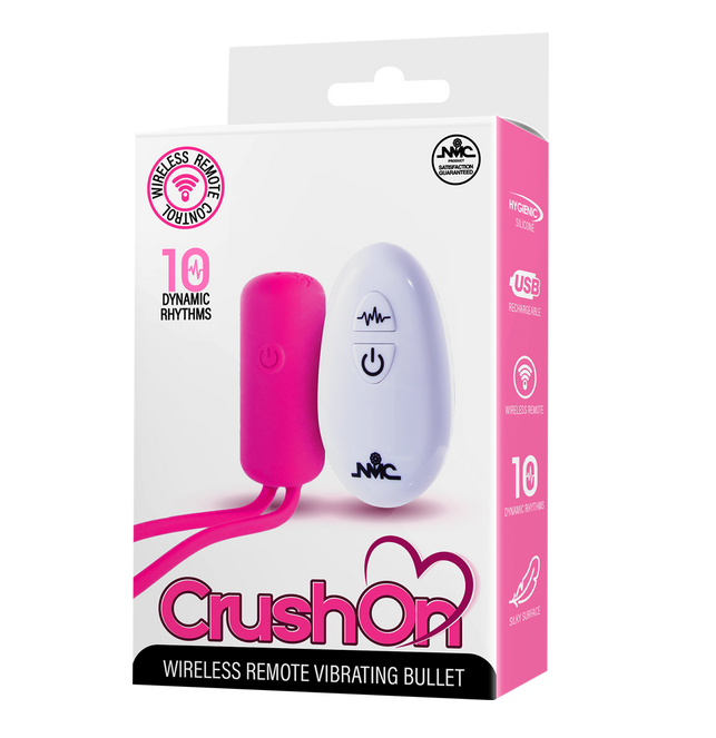 Excellent Power Crush On - Wireless Remote Vibrating Bullet (Pink)