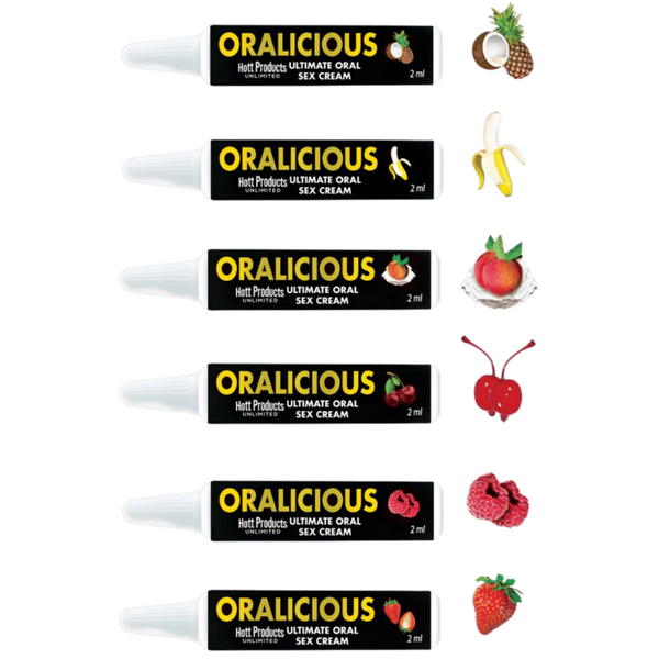 Hott Products | Oralicious Flavored Oral Sex Cream 2ml (144 X Display)