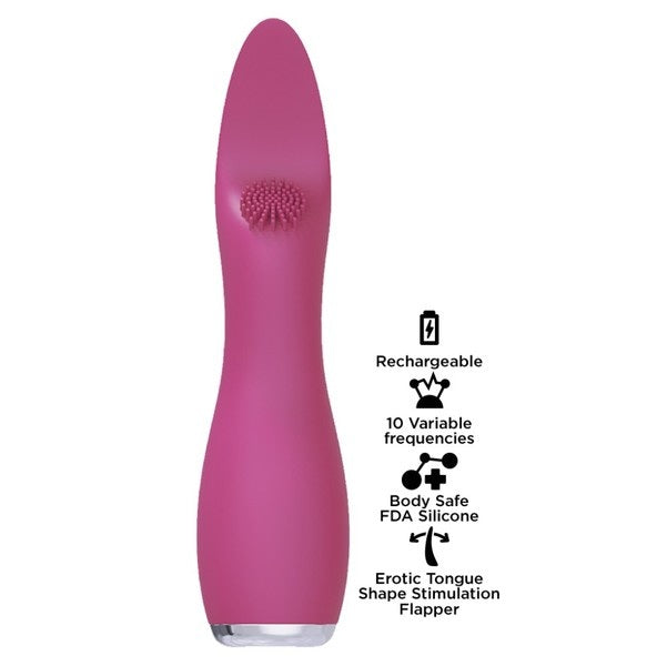 Hott Products | Lightspeed (Ultrasonic Flapper) - Erotic Tongue Shaped Stimulation Flapper