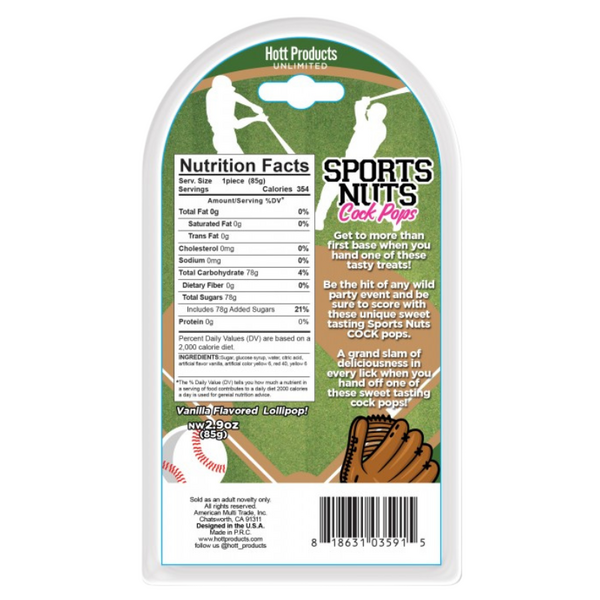 Hott Products | Sports Nuts Cock Pop (Baseball)