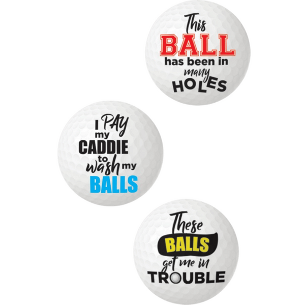 Hott Products | Balls Deep - Novelty Golf Balls