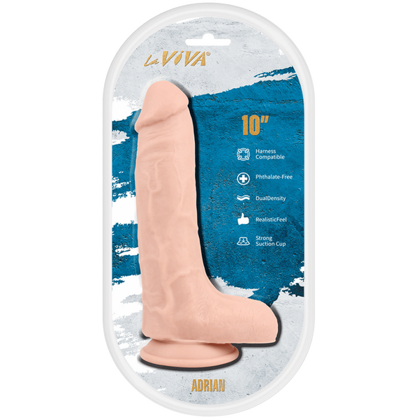 La Viva Aussie Dongs Adrian 10" Dildo Flesh