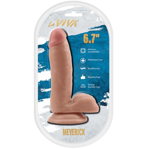 La Viva Aussie Dongs Maverick 6.7" Dildo Flesh
