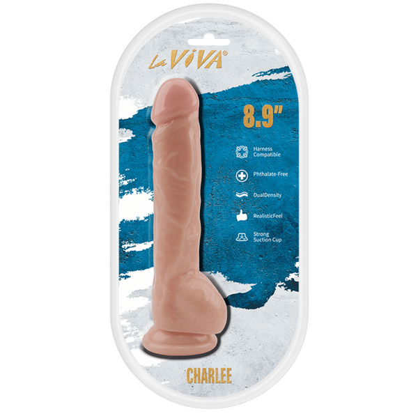 La Viva Aussie Dongs Charlee 8.9" Dildo Flesh
