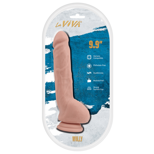 La Viva Aussie Dongs Willy 9.9" Dildo Flesh