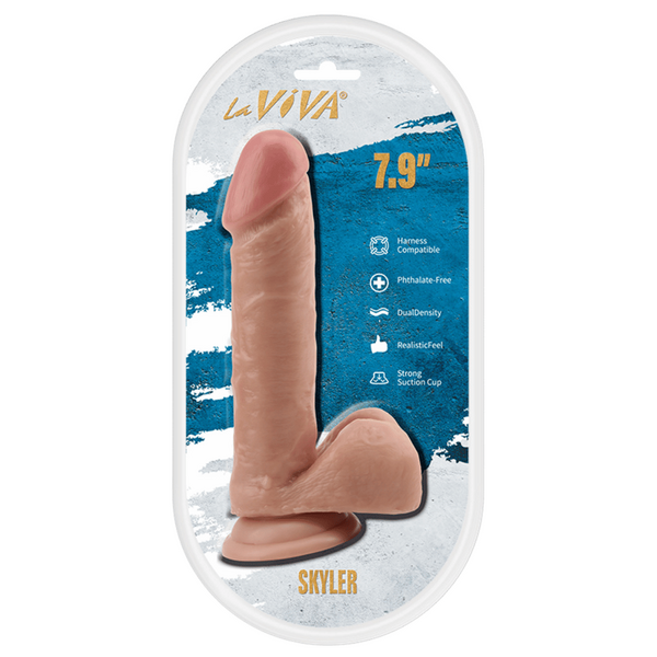 La Viva Aussie Dongs Skyler 7.9" Dildo Flesh