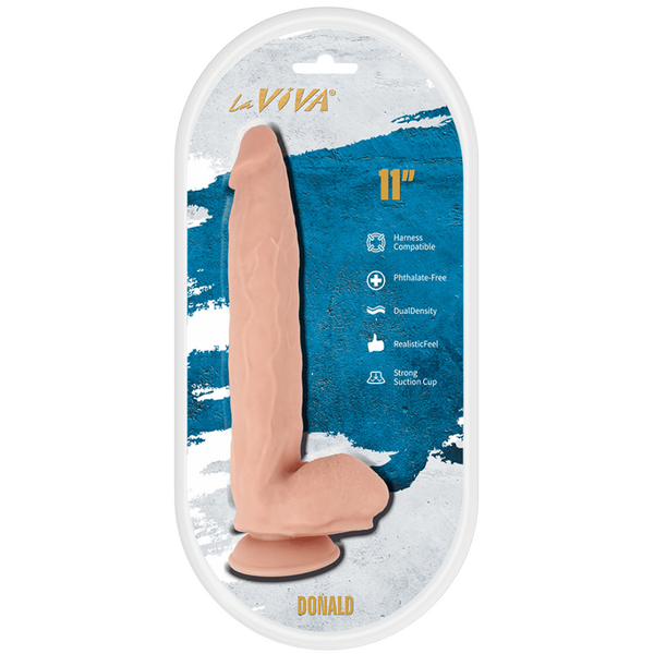 La Viva Aussie Dongs Donald 11" Dildo Flesh