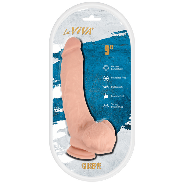 La Viva Aussie Dongs Giuseppe 9" Dildo Flesh