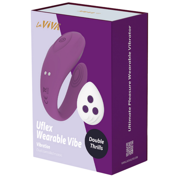 La Viva Remote U-flex Wearable Vibe (Purple)