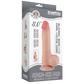 Lovetoy 8" Sliding Skin Dual Layer Dong (Flesh)