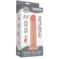 Lovetoy 8" Sliding Skin Dual Layer Dong (Flesh)