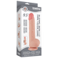 Lovetoy 9.5" Sliding Skin Dual Layer Dong (Flesh)