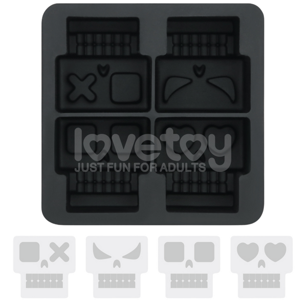 Lovetoy Jokes & Parties - Skull Silicone Ice Tray