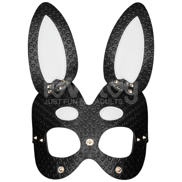 Lovetoy Rebellion Reign  Rebel Bunny Mask (Black/White)