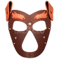 Lovetoy Rebellion Reign Fox Pup Mask (Brown/Orange)