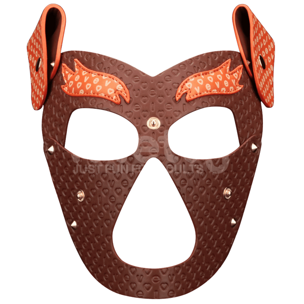 Lovetoy Rebellion Reign Fox Pup Mask (Brown/Orange)