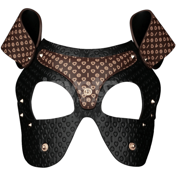 Lovetoy Rebellion Reign Classic Pup Mask (Black/Brown)