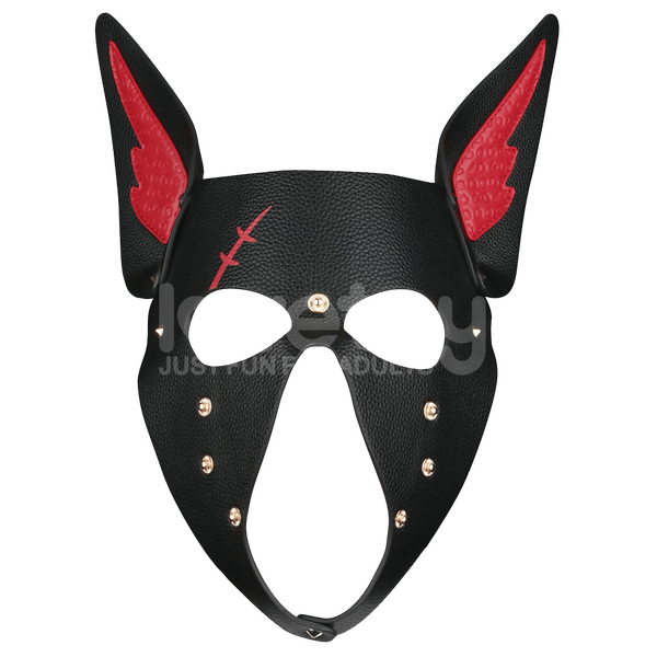 Lovetoy Rebellion Reign Scarred Scarred Alpha Pup Mask (Black/Red)