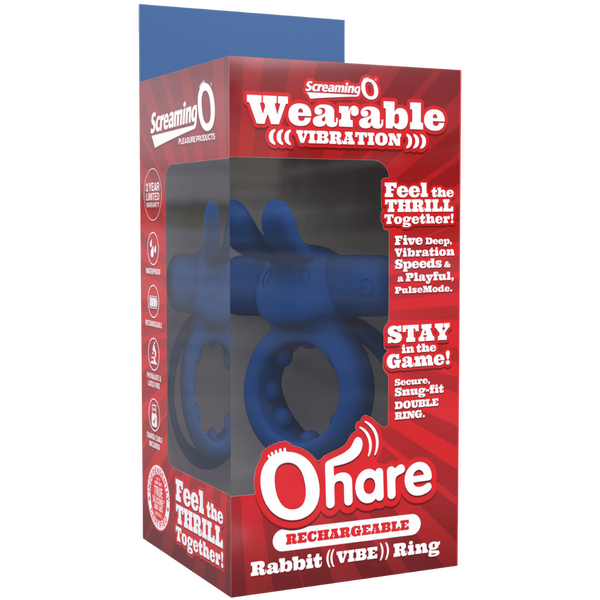 ScreamingO OHare Couples Vibrating Ring - Blue