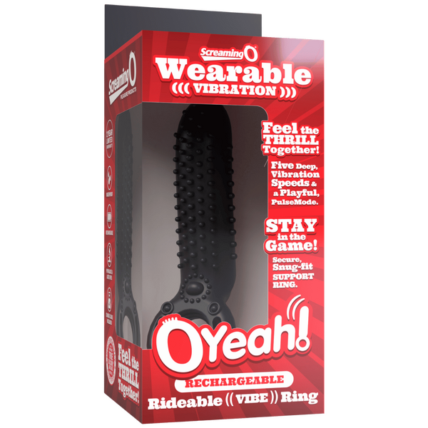 ScreamingO OYeah Couples Vibrating Ring - Black