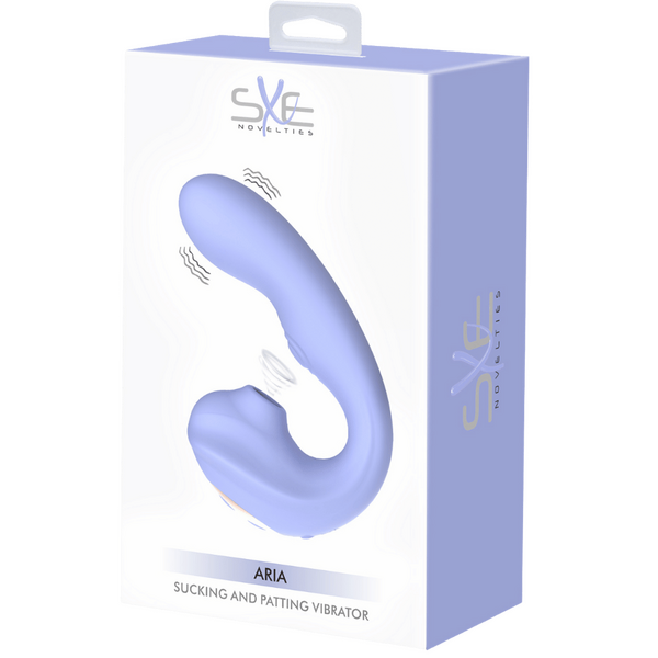 SXE Aria - Air Pulse C Shaped Suction and Tapping Vibrator (Lilac)