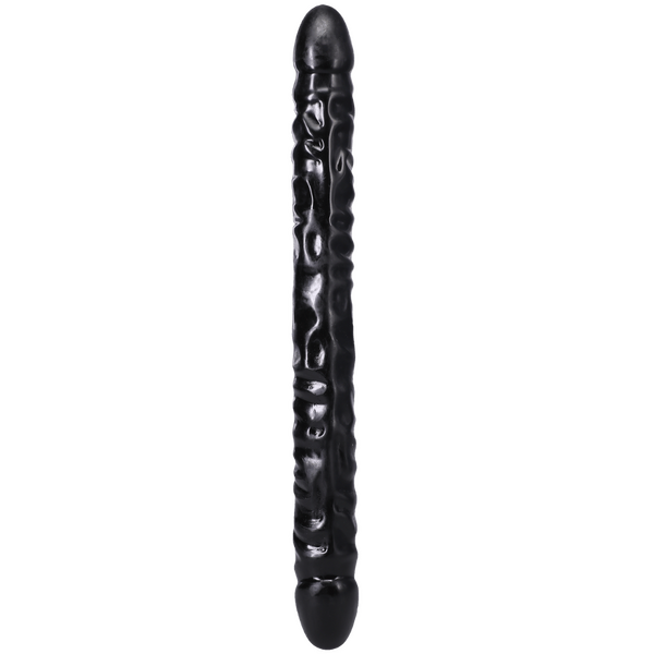 Doc Johnson Veined Double Header Black 18" Dildo Dong