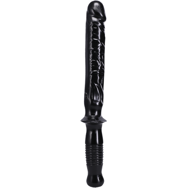 Doc Johnson The Classic Man Handler - 10" Dildo Plus Handle Black