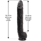 Doc Johnson Dick Rambone 17" Dildo Black