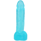 Doc Johnson Crystal Jellies 8" Realistic Cock With Balls Teal