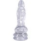 Doc Johnson Crystal Jellies 8.5" Invader Fantasy Dildo Clear
