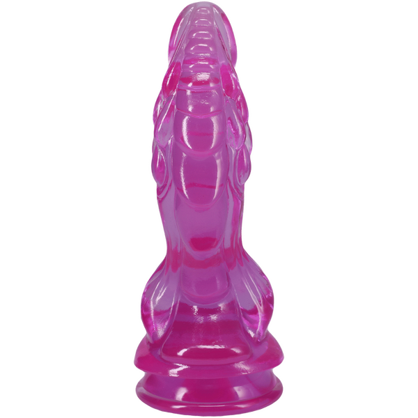 Doc Johnson Crystal Jellies 8.5" Invader Fantasy Dildo Purple