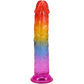 Doc Johnson Crystal Jellies 7" Classic Dong Rainbow