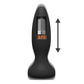 Doc Johnson A-Play Thrust - Adventurous - Rechargeable Silicone Anal Plug With Remote (Black)