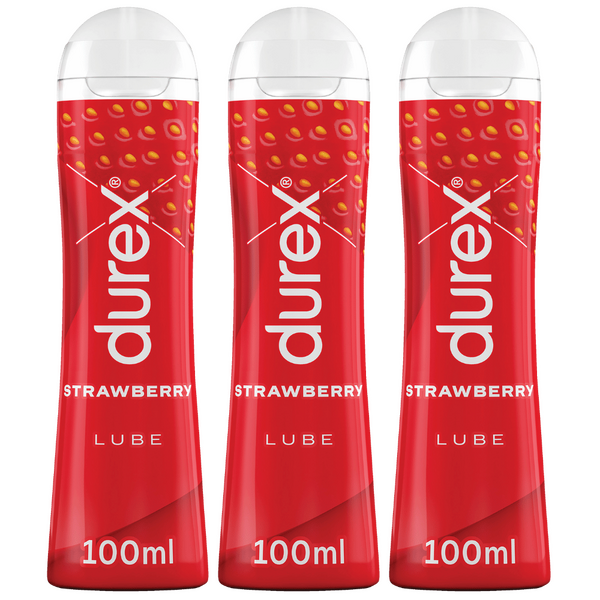 Durex Play Strawberry Water Based Lubricant (3 X 100ml Tray)