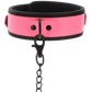 TABOOM Glow In The Dark Collar And Chain Leash Pink