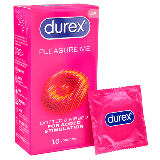 Durex Pleasure Me Latex Condoms 10's