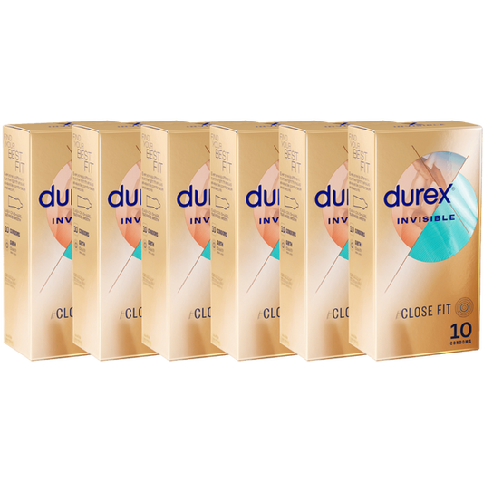 Durex Invisible - Close Fit Condoms (6 X 10's Tray)